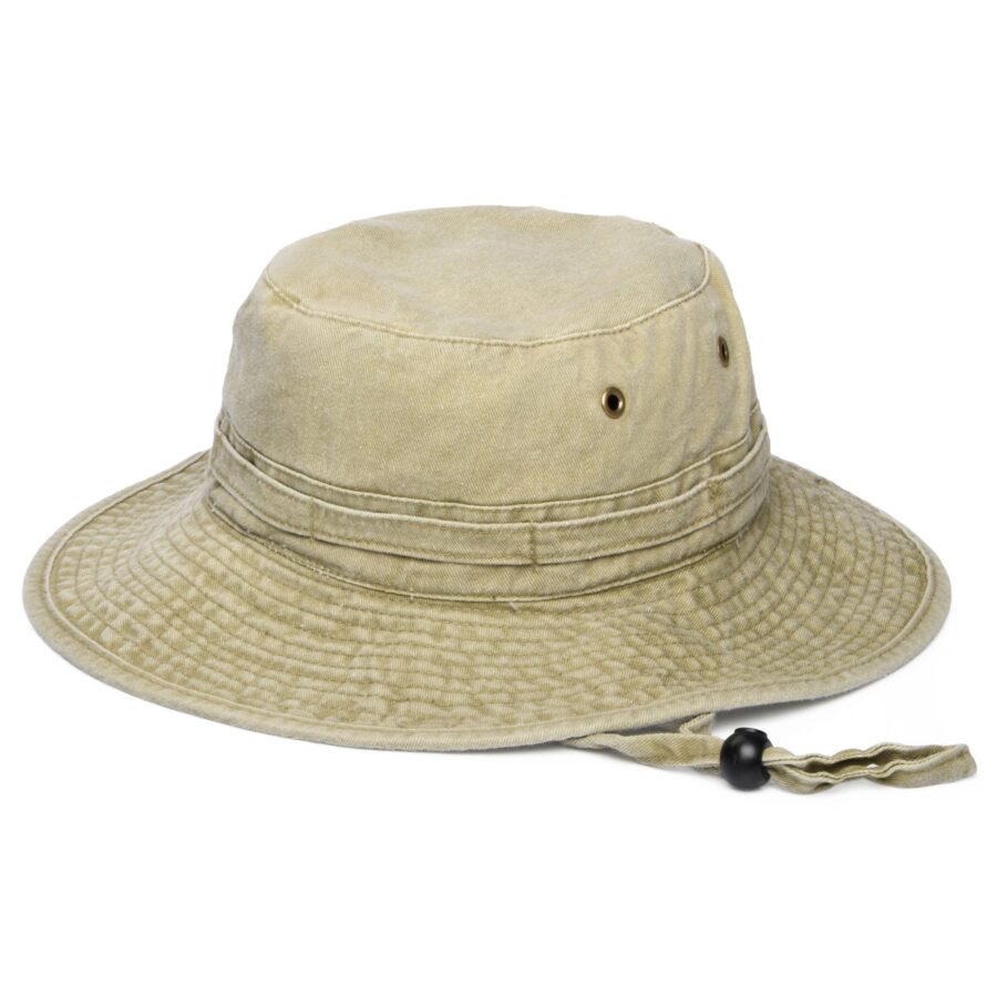 Khaki Packable Cotton Boonie Hat
